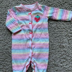 Carter’s colorful pjs with footsies and snaps